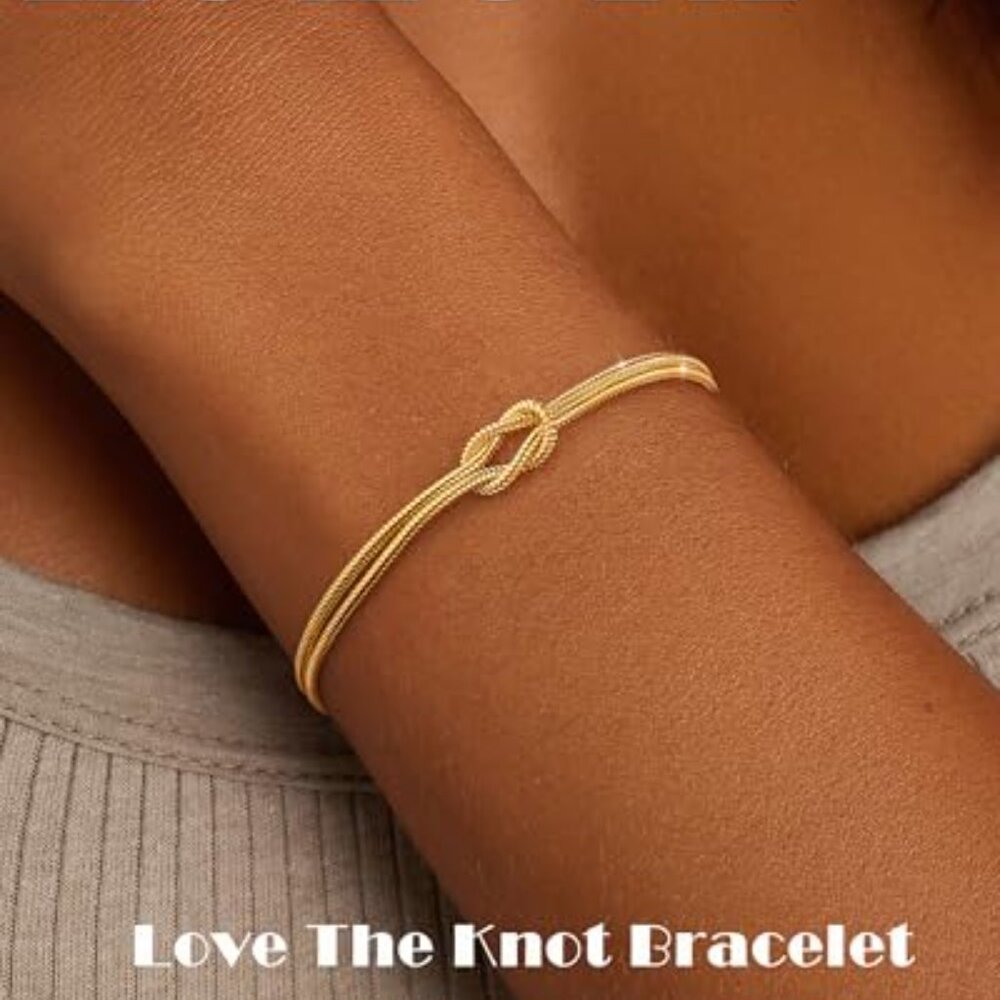 Dainty Stackable Layered Chain Bracelet Set Adjus… - image 3